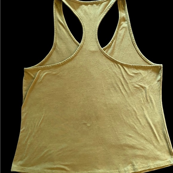 Olive Green Tank “Floatin On The River Killin My Liver” Size Medium - Picture 3 of 4